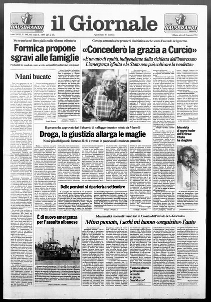 Il giornale : quotidiano del mattino